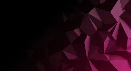 Fototapeta premium Abstract Dark Pink Geometric Polygon Background