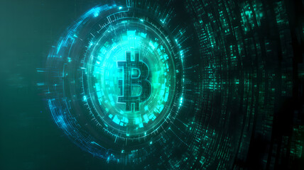 Fototapeta premium binary code tunnel