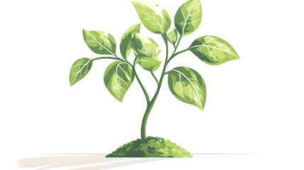 green plant growing from a tree