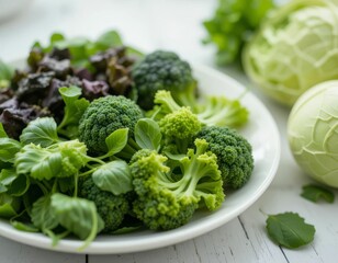 Close-Up of Fresh Vegetables for Gut Health