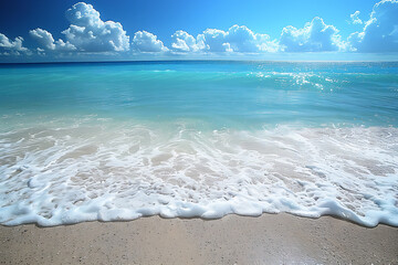 clear sky in the morning by the sea