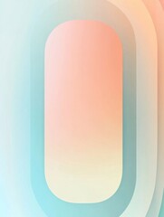 Soft pastel abstract design featuring curved shapes blending shades of peach and blue, creating a tranquil visual experience suitable for modern decor and artistic projects