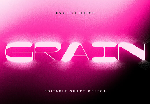 Pink Dissolving Text Effect Mockup