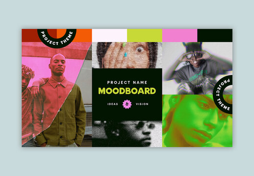 Moodboard Layout with Grid Layout