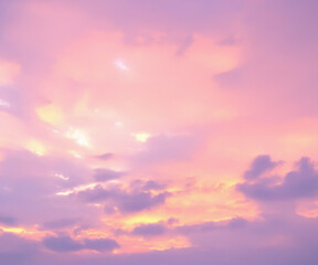 Obraz premium pink sky and clouds background