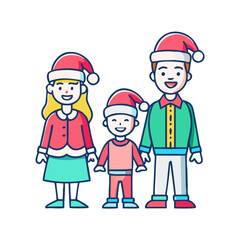 family dressed in festive attire vector icon, eid al-fitr vector illustration - simple illustration of family dressed in festive attire perfect for logos, and eid al-fitr-themed designs.