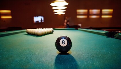 Witness the skill and precision required to sink the 8 ball to win.  