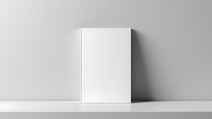 Magazine Mockup - White Booklet or Brochure Template for Design Showcase or Portfolio - Background for Advertisement, Mook, Catalog or Presentation - Mock-up for Paperback Textbook