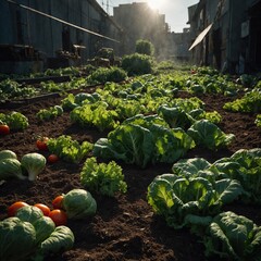 Describe a future where vegetables are the main source of energy.