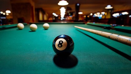 Witness the skill and precision required to sink the 8 ball to win.  