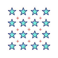 Obraz premium star pattern vector icon, eid al-fitr vector illustration - simple illustration of star pattern perfect for logos, and eid al-fitr-themed designs.