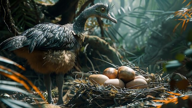 Moas were large, flightless birds native to New Zealand, now extinct. They ranged in size, with some species standing up to 12 feet tall and weighing over 500 pounds. Lacking wings, moas relied on str