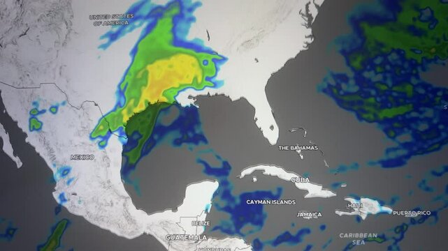 Map Radar South Coast USA