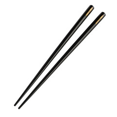 Elegant Black Chopsticks Isolated on Clean transparent background for Stylish Asian Cuisine Presentation