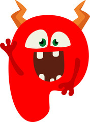 Maroon Monster Alphabet