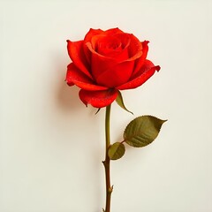 Obraz premium Red Rose. red rose isolated on white background