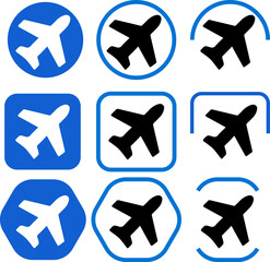 set of icons on white