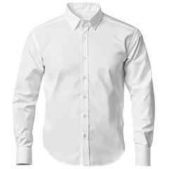 White shirt on a transparent background,