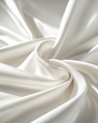 Elegant white fabric texture with soft light creating a smooth and modern background for versatile design applications