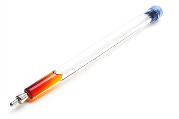 Fototapeta premium Close-up shot of a needle on a white surface, suitable for medical or craft-related uses