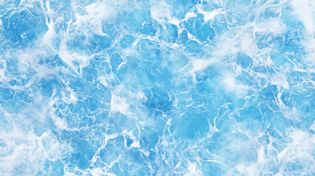 Stunning Abstract Digital Painting: Icy Blue Water Texture Illustration. AI Generated