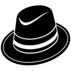 Classic Fedora Hat in Vector Format