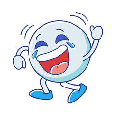 laughing cartoon vector icon, fools’ day vector illustration - simple illustration of laughing cartoon perfect for logos, and fools’ day-themed designs.