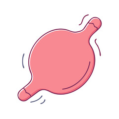 whoopee cushion vector icon, fools’ day vector illustration - simple illustration of whoopee cushion perfect for logos, and fools’ day-themed designs.