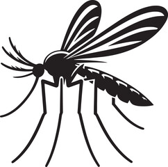 silhouette of a mosquito