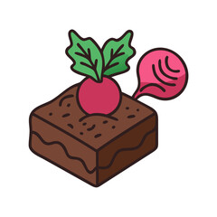Creative Dessert Illustration - Perfect Vector for Baking and Recipe Projects