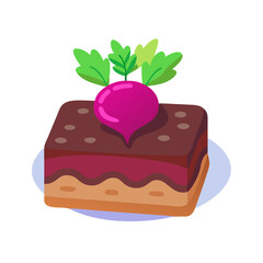 Creative Dessert Illustration - Perfect Vector for Baking and Recipe Projects