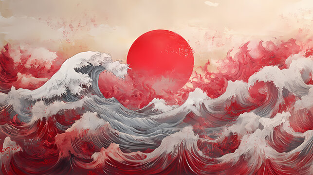 Paragraph kette rot. Wavesong. Illustration
