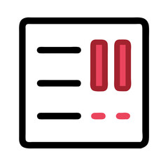 Graph and Data Analysis Icon - Ideal for Digital Projects and Presentations"
