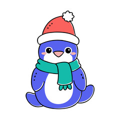 Festive Penguin Clipart - Ideal for Digital and Print Christmas Projects