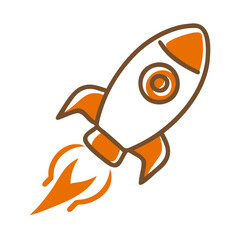 Rocket Icon Vector - High-Quality Illustration for Space and Startup Themes