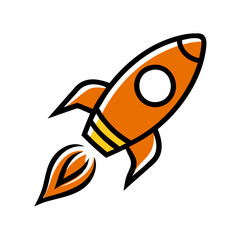 Rocket Icon Vector - High-Quality Illustration for Space and Startup Themes