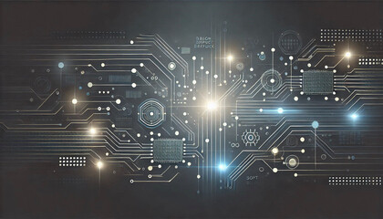 ai generate abstract background with circuit