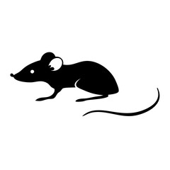 Simple Rat Silhouette Vector - Ideal for Branding and Creative Use