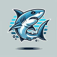 Fototapeta premium illustration of a shark