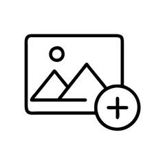 Photo Upload Symbol Vector - Perfect for UI/UX Design Projects