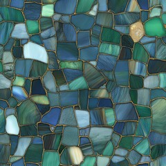 Fototapeta premium Seamless 3D Stained Glass Texture and Pattern for Background Use