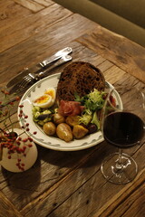 meat with vegetables