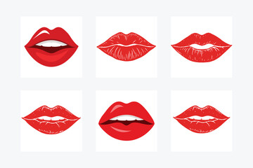 kiss print lips design . As a symbol of beauty girl or woman, good for doodle lips too.