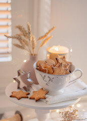 Homebaked cookies in sunny kitchen