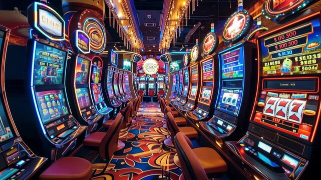 The Vibrant Slot Machine Arcade