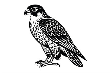 falcon vector, icon vector illustration,  falcon silhouette of a falcon  isolated on a white background, eps, png, svg,  vector,