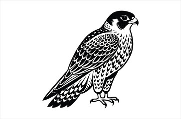 falcon vector, icon vector illustration,  falcon silhouette of a falcon  isolated on a white background, eps, png, svg,  vector,