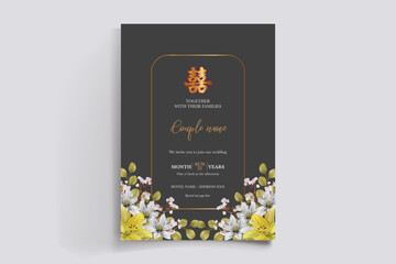 floral bridal shower invitation templates