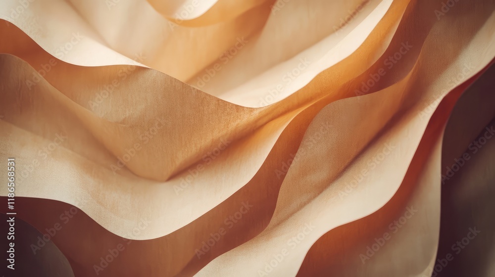 Poster softly flowing vintage paper texture with warm tones perfect for background or decorative design ele