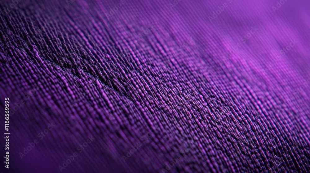 Poster Vibrant violet textile fabric texture closeup ideal for backgrounds and design applications in creative projects